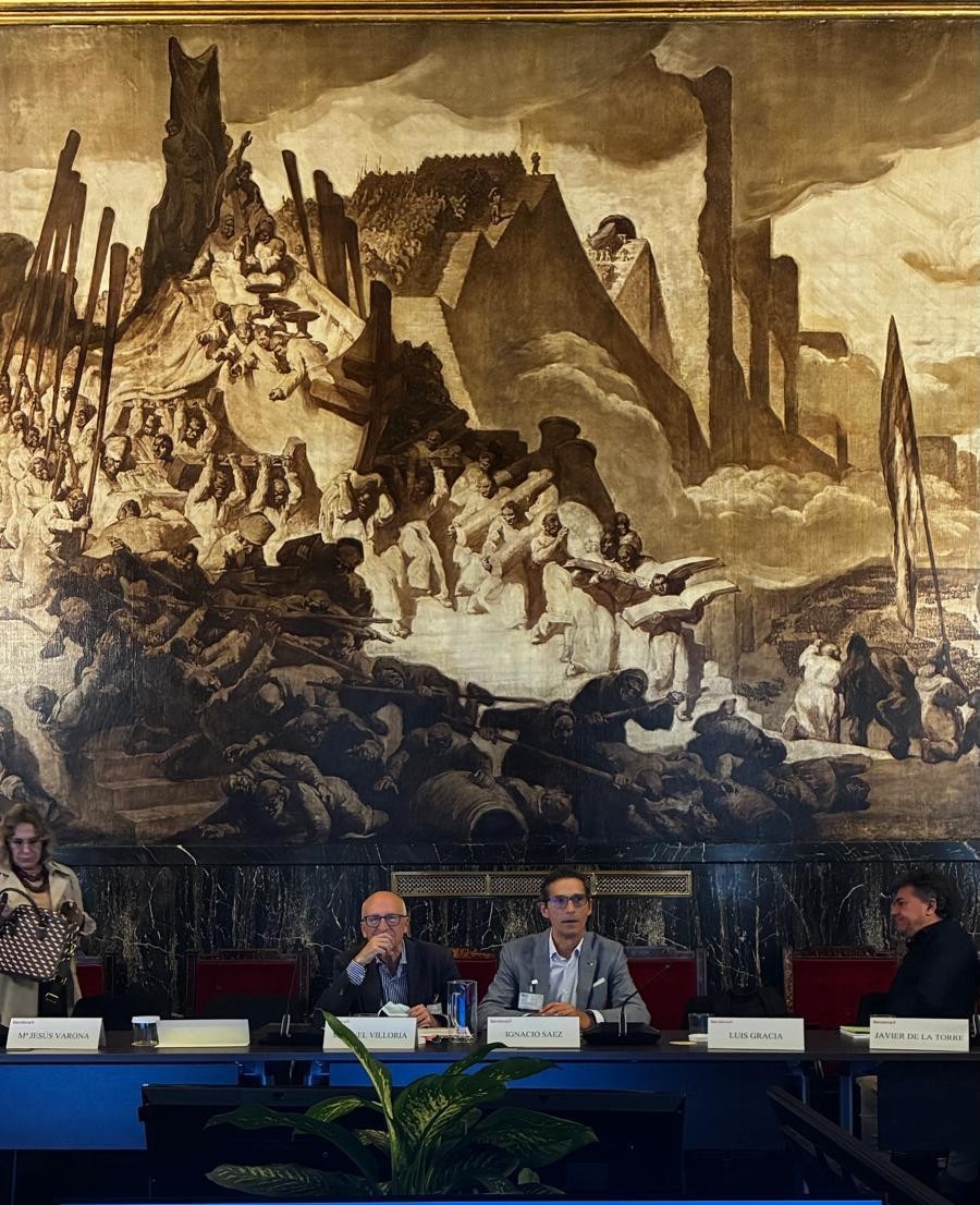 Villoria y Sáez en la reunión de las oficinas antifraude en Barcelona
