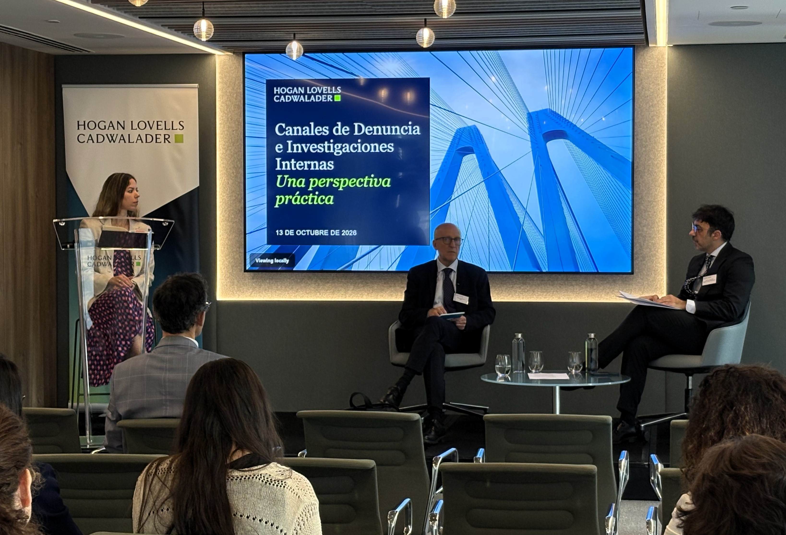 Manuel Villoria en el evento de Hogan Lovells
