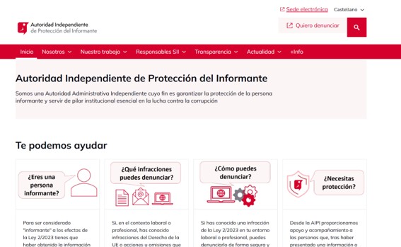 AIPI web-aren irudia